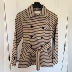 Coach Factory Stripe Short Trench